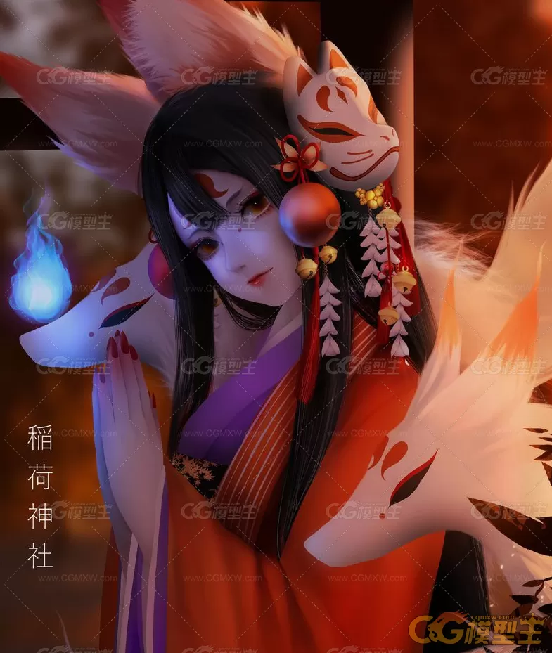 P站画师Kyrie Meii暗黑风的可爱少女原画CG作品220P-7