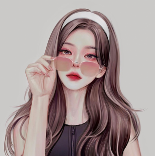 P站画师hyunpeach_hb笔下的韩系彩铅手绘美女人物插画200P