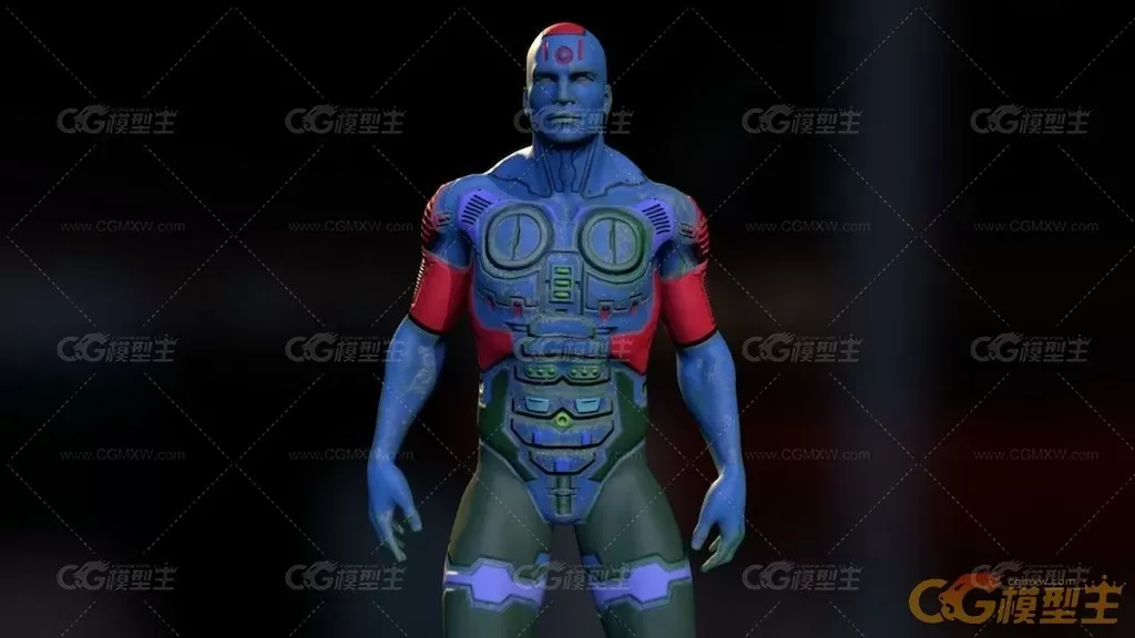 科幻男人模型-1