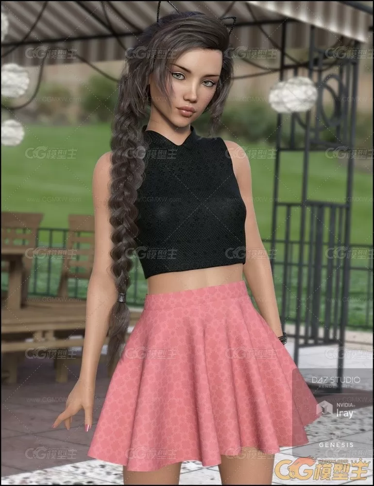 DAZ3D studio G8女性角色人物模型-2