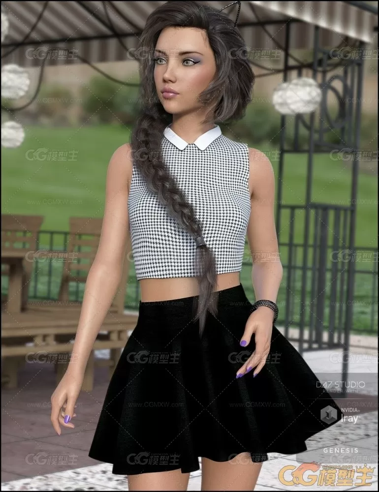 DAZ3D studio G8女性角色人物模型-3