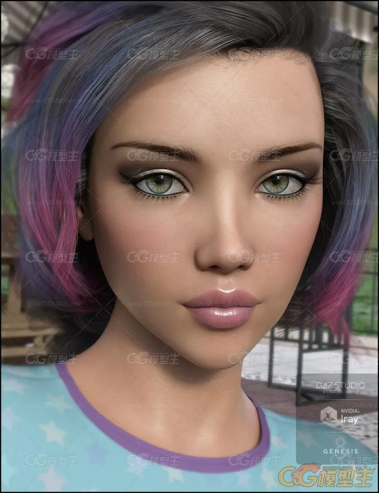 DAZ3D studio G8女性角色人物模型-5