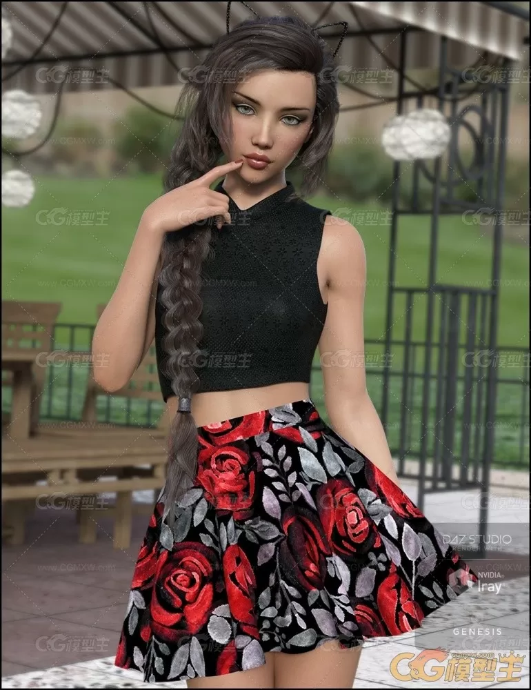 DAZ3D studio G8女性角色人物模型-6