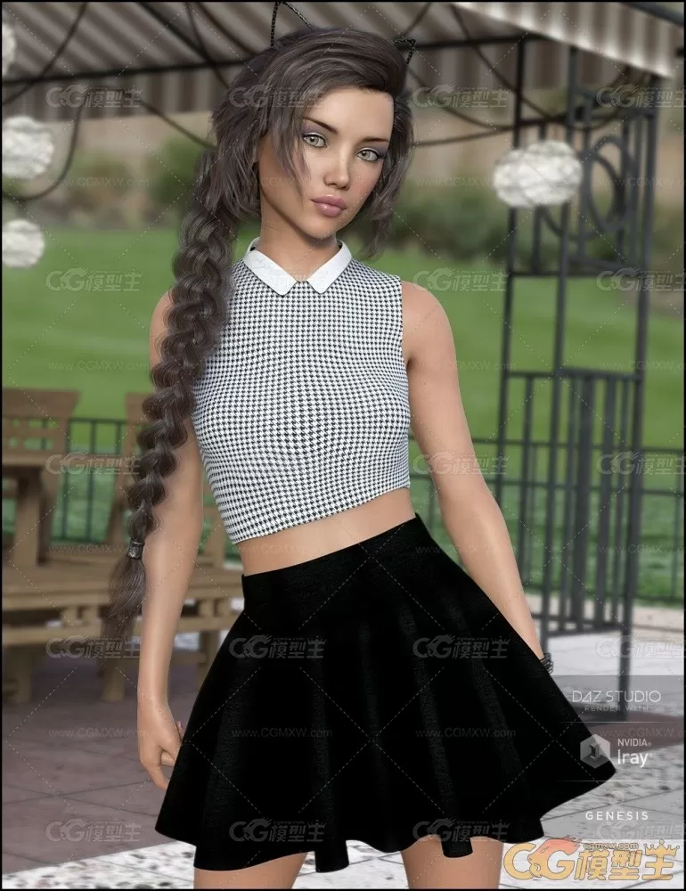 DAZ3D studio G8女性角色人物模型-7