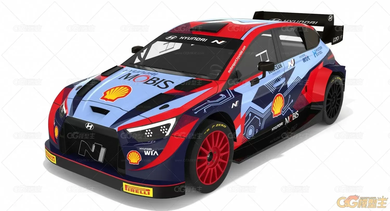 现代 i20 N 混合动力拉力赛车 WRC-1