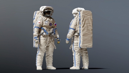 SPACESUIT Russian Orlan 3D model-太空服 俄罗斯 奥兰-宇航服