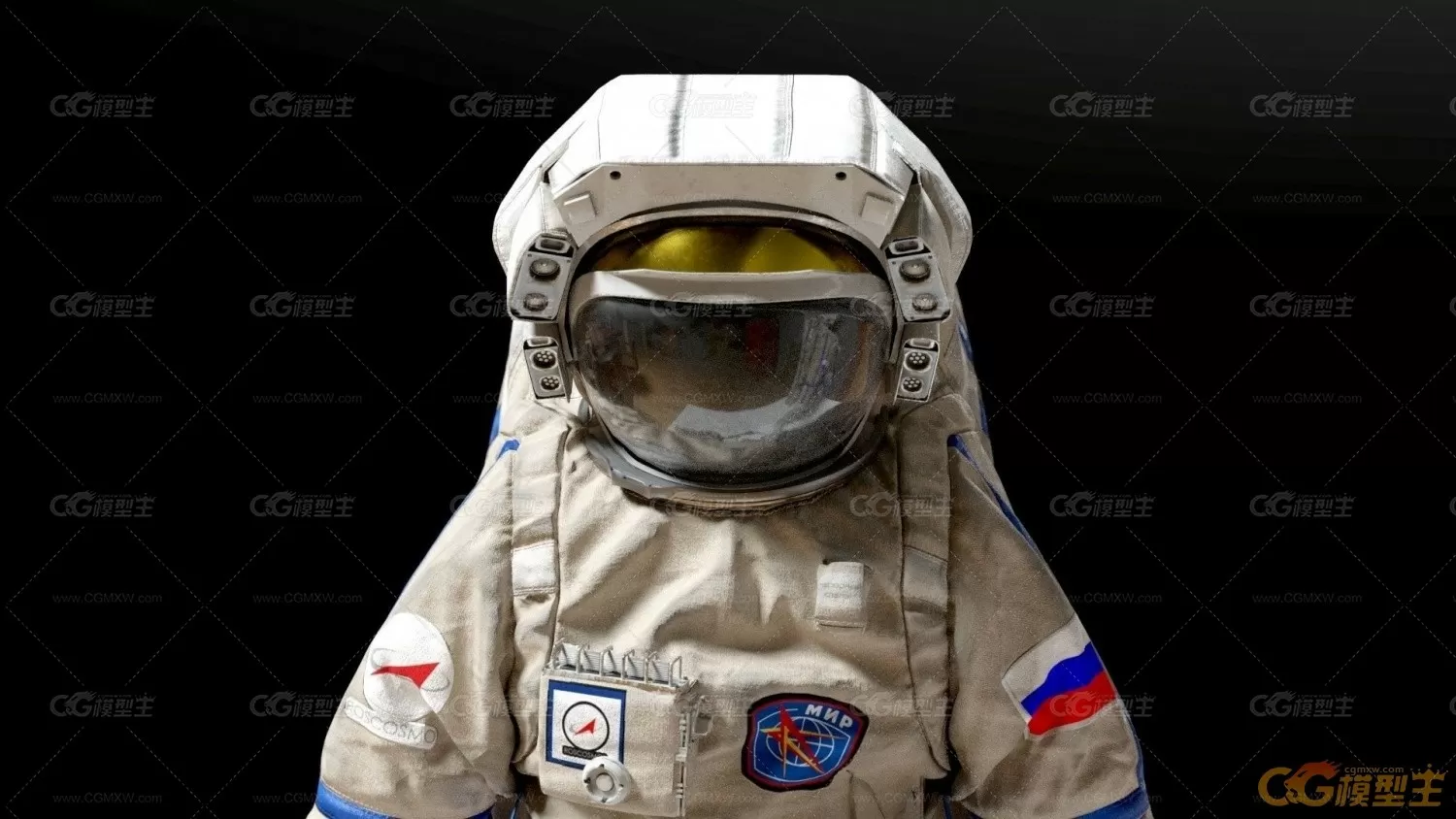 SPACESUIT Russian Orlan 3D model-太空服 俄罗斯 奥兰-宇航服-4