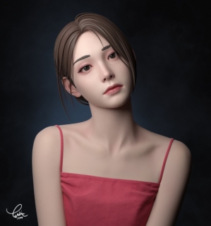 blender女角色雕刻流程