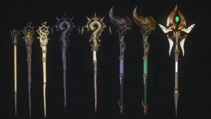 魔杖 法杖 权杖 法师武器模型