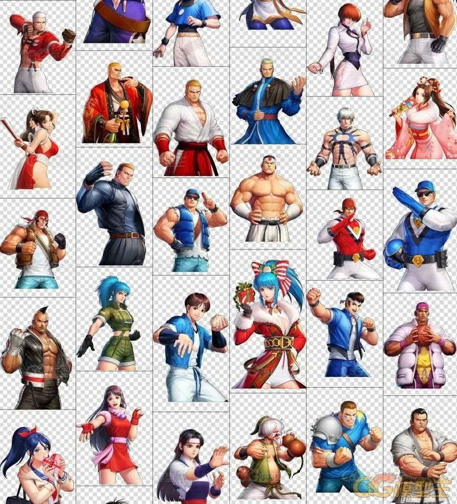 【KOF ALLSTAR 拳皇全明星】次时代PBR日韩魔幻Q版3D角色模型合集-41