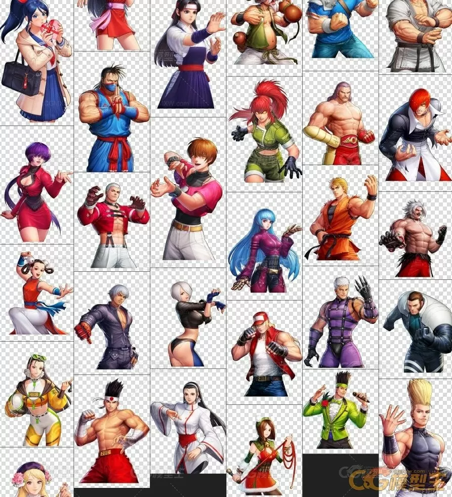 【KOF ALLSTAR 拳皇全明星】次时代PBR日韩魔幻Q版3D角色模型合集-42