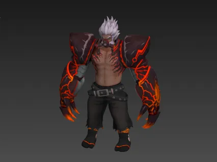 炎魔战士游戏模型