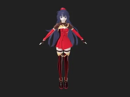 【崩坏三】妹子芽衣 强袭装绑定带武器磁暴斩