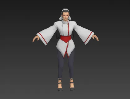 3D游戏美女模型