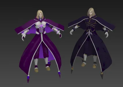 神魔游戏男角色3D模型