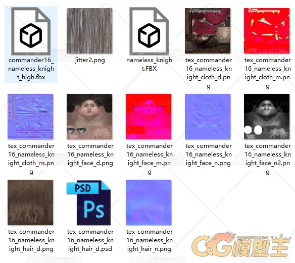神魔女剑客游戏角色模型-2