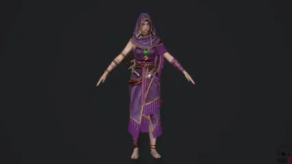 漂亮的神魔游戏角色模型