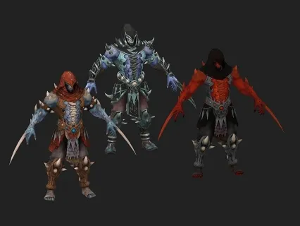 狂魔战士3d模型