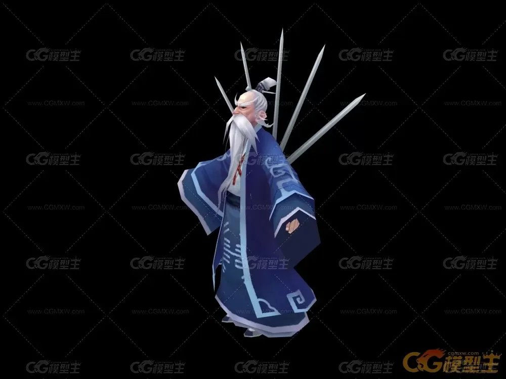 NPC清虚掌门模型-2