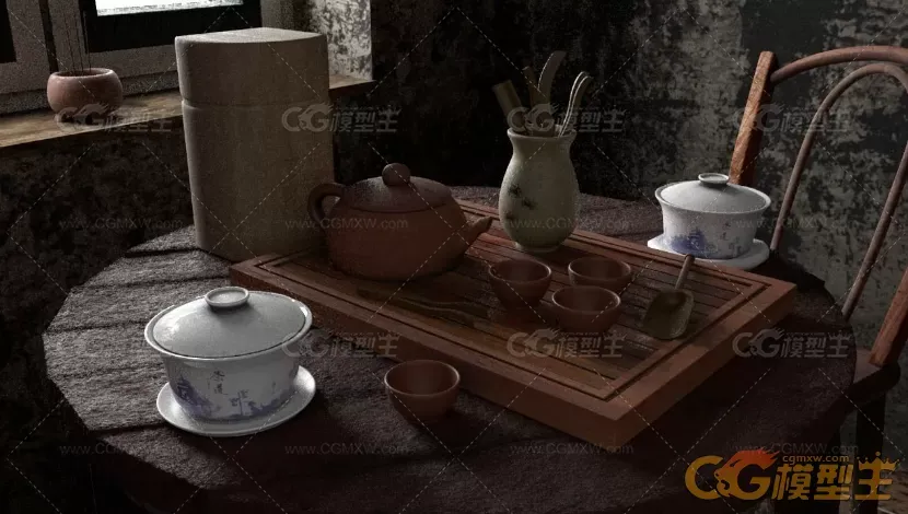 茶具3D模型-5