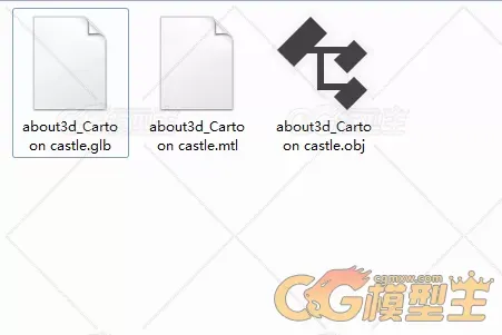 卡通城堡3d模型-2