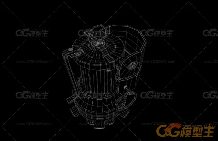 赛博朋克风格手雷3D模型-8