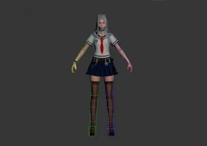 漂亮的校服妹子