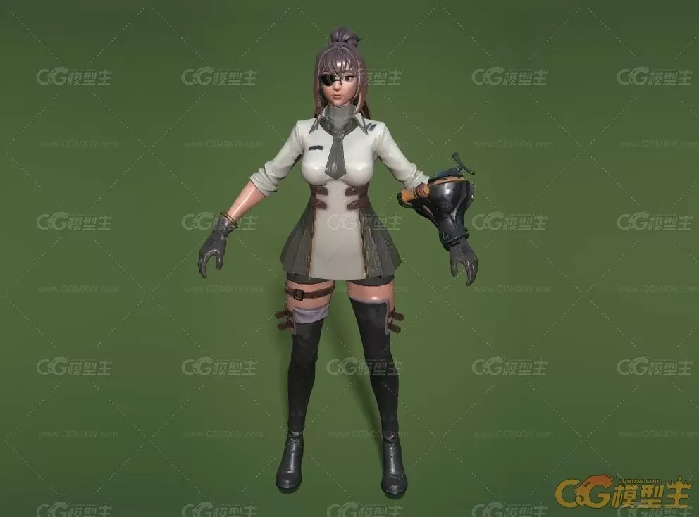 独眼龙小美眉模型-1