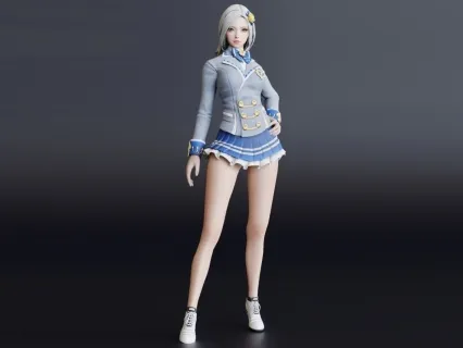 漂亮的校服女孩