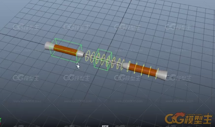 忍者神龟米开朗基罗和武器 maya绑定模型-10