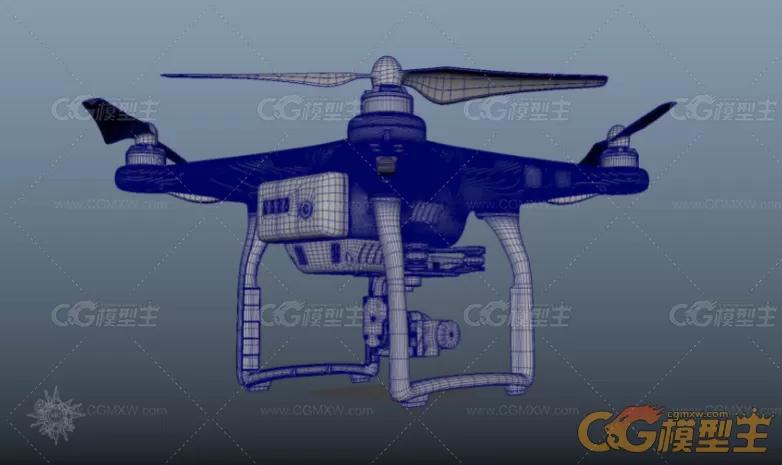 精细的无人机3D模型-5