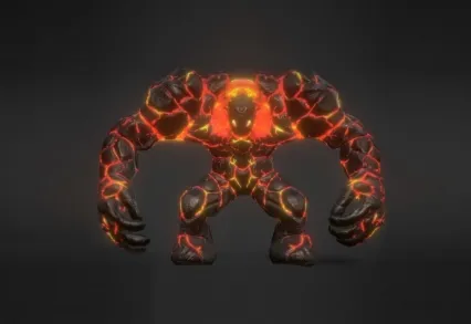 炎魔，熔岩怪3D模型