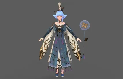 漂亮女孩阿明游戏模型