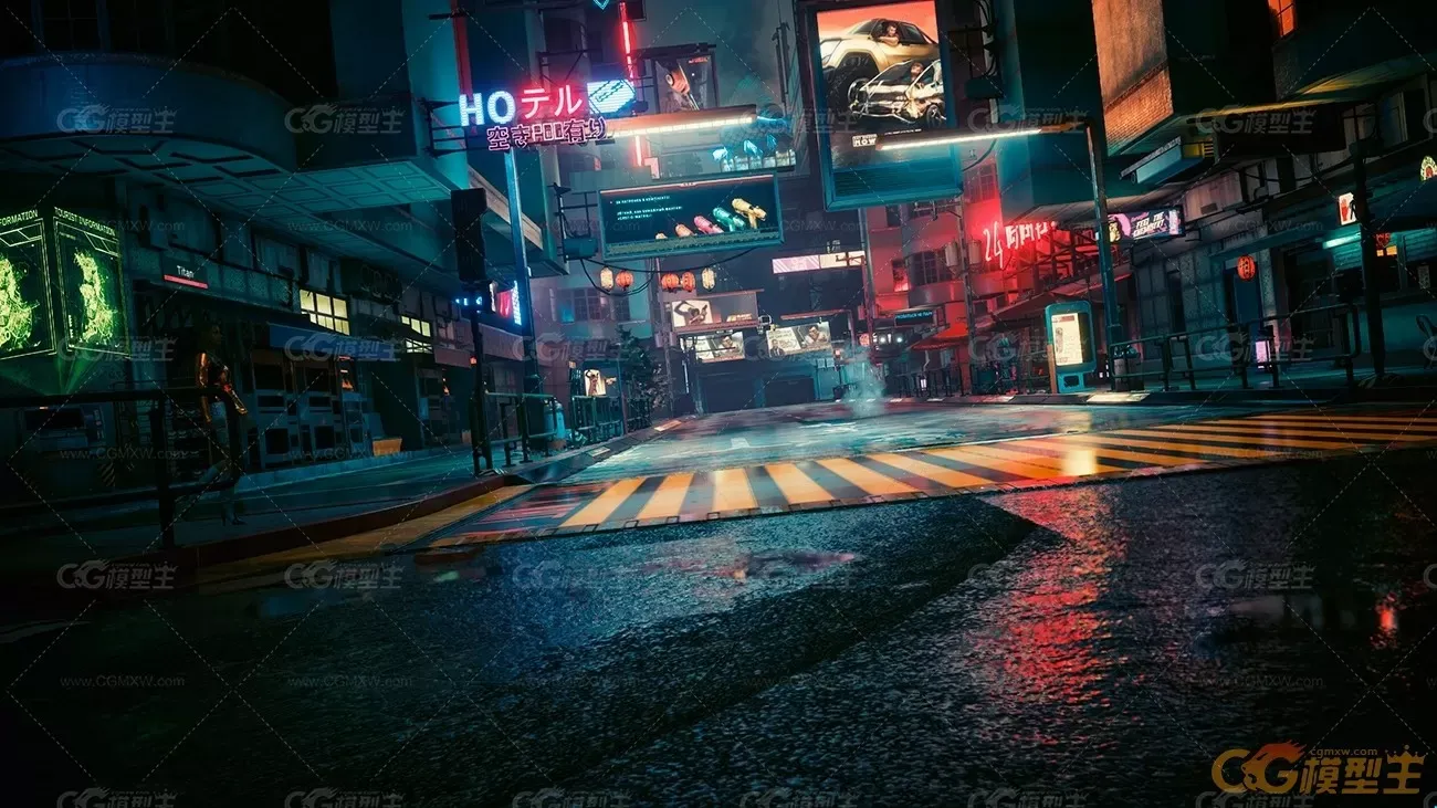赛博朋克城市夜景1-1