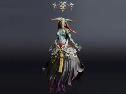 精致女巫模型