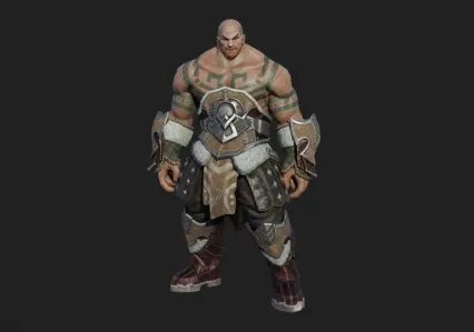 重锤 男战士模型