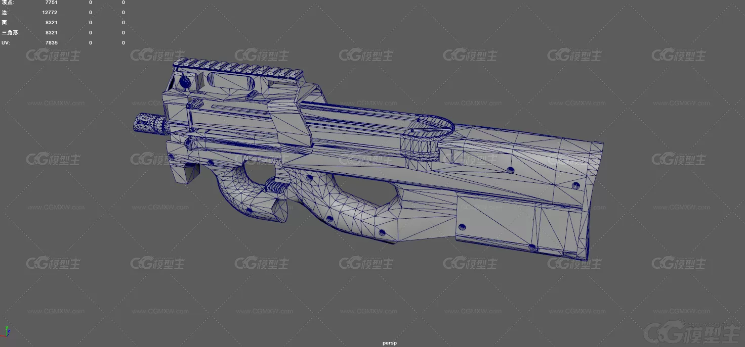 P90冲锋枪 smg90 微型冲锋枪 突击步枪 自动步枪 步枪 枪械 比利时枪械 机枪 武器-10