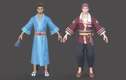 节日男角色模型