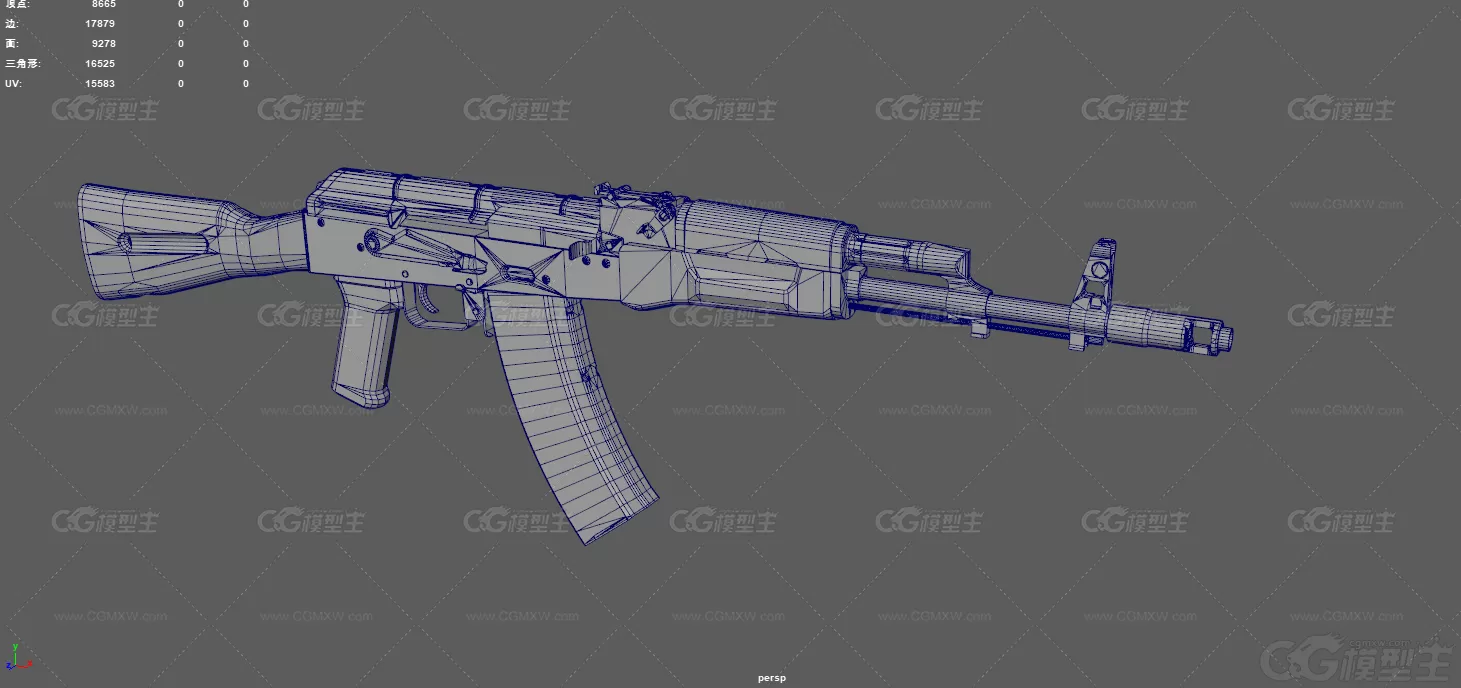 突击步枪 AK47 枪械 冲锋枪 自动枪 武器 步枪 军用武器 AK-74M突击步枪 苏联步枪-8