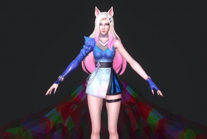 小狐狸 ahri KDA 阿狸模型