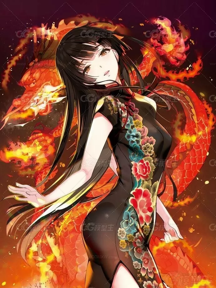 P站画师《生ごミカン》风格唯美神仙质感美女画集-4