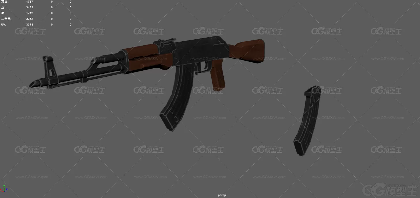 突击步枪 AK47 枪械 冲锋枪 自动枪 武器 步枪 军用武器 AK-74M突击步枪 苏联步枪-3