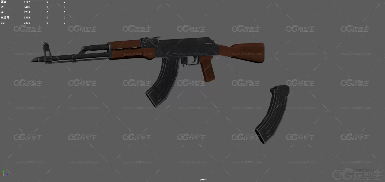 突击步枪 AK47 枪械 冲锋枪 自动枪 武器 步枪 军用武器 AK-74M突击步枪 苏联步枪-4