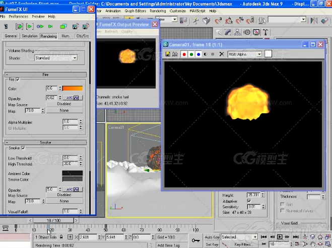 3dmax特效插件 FumeFX 模拟引擎的强大能力。-6