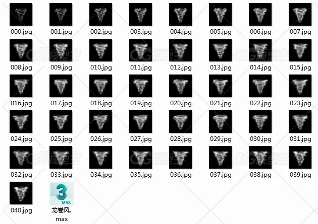 max插件fumefx 纯渲染龙卷风源文件-2