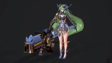 科技炫酷游戏美女角色