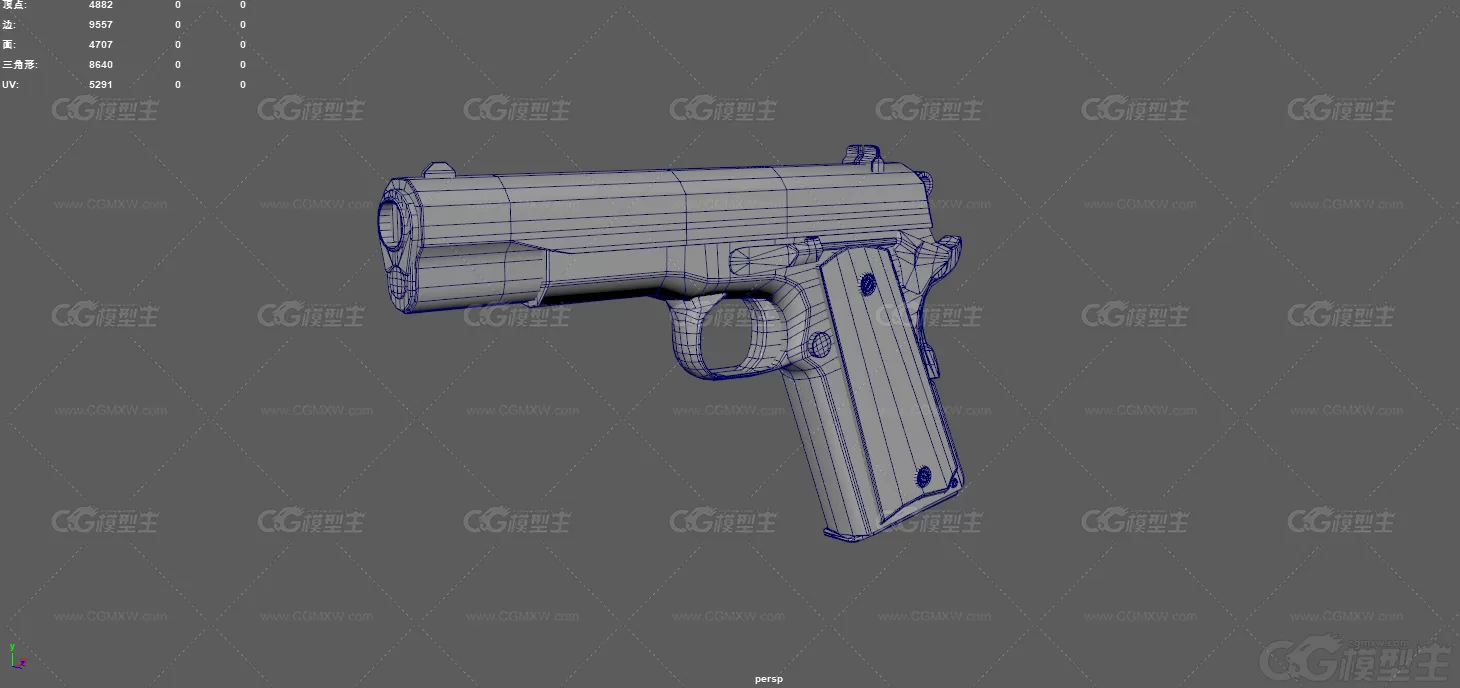 枪械 手枪 柯尔特 M1911 武器 半自动手枪 M1911手枪 制式手枪 军用枪 半自动手枪-9