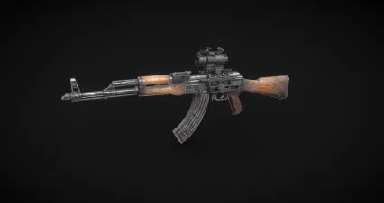 akm突击步枪 枪械 AKM自动步枪 苏联武器 步枪 武器 自动步枪 机枪 狙击枪 瞄准镜