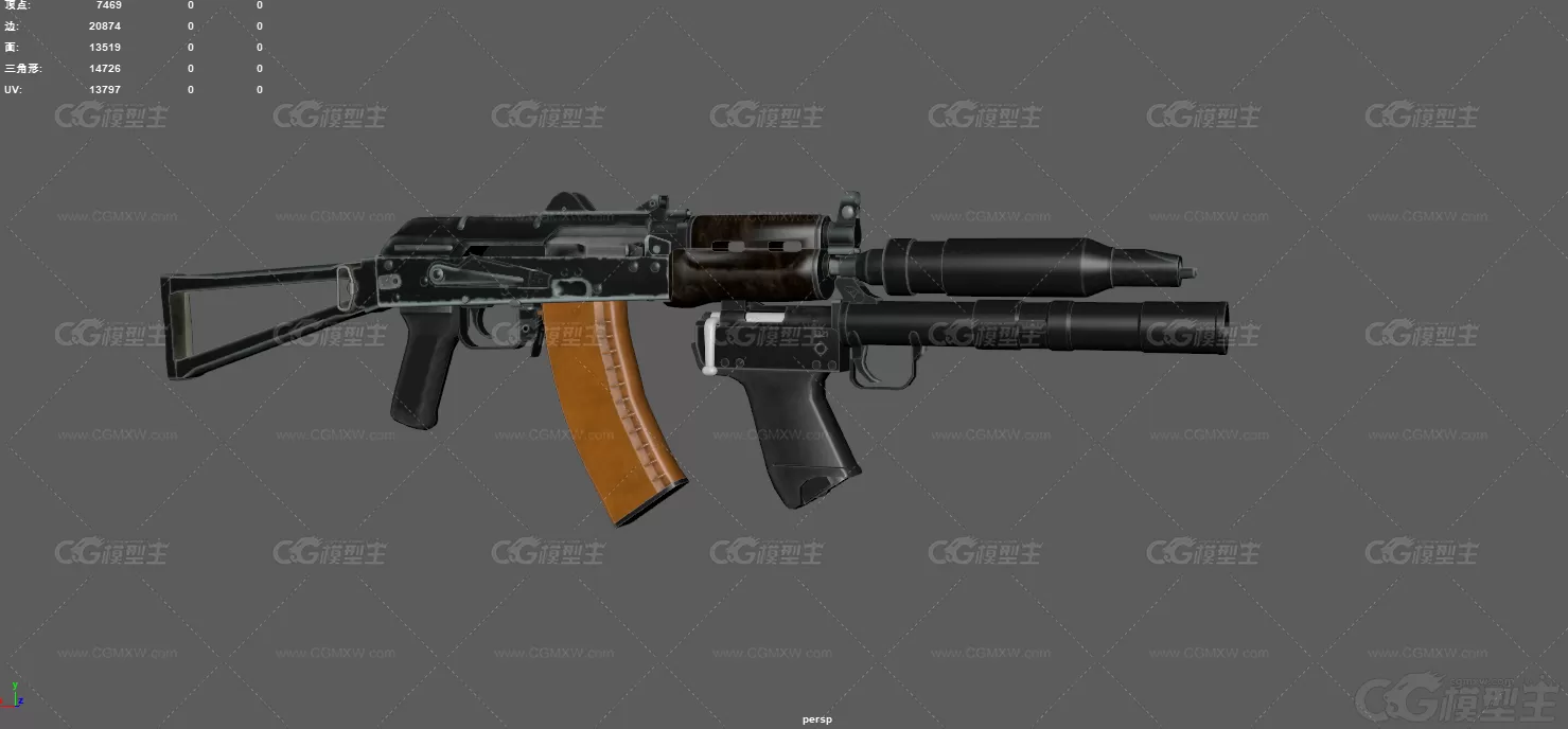 步枪 AK74U 武器 突击步枪 AK47 枪械 榴弹发射器 自动枪 武器 消音器 武器 苏联步枪-3