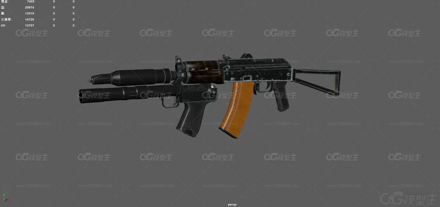 步枪 AK74U 武器 突击步枪 AK47 枪械 榴弹发射器 自动枪 武器 消音器 武器 苏联步枪-5